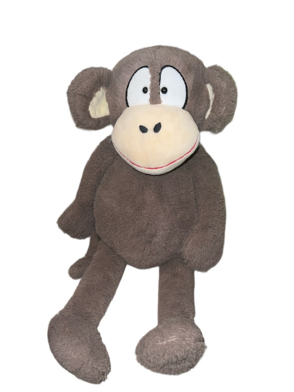 Mary & Martha Monkey Brown Plush 20" Length God Made Just One Me Heart Patch